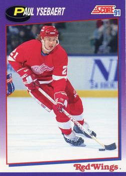 #166 Paul Ysebaert - Detroit Red Wings - 1991-92 Score American Hockey