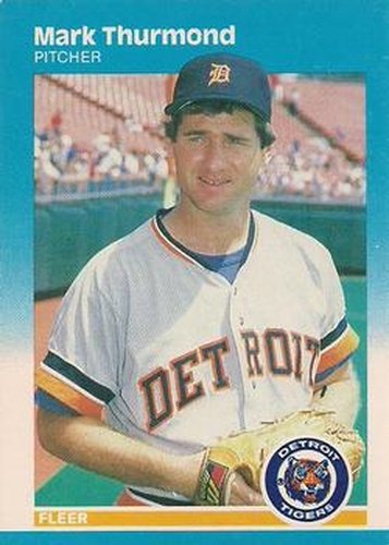 #166 Mark Thurmond - Detroit Tigers - 1987 Fleer Baseball