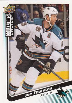 #166 Joe Thornton - San Jose Sharks - 2009-10 Collector's Choice Hockey