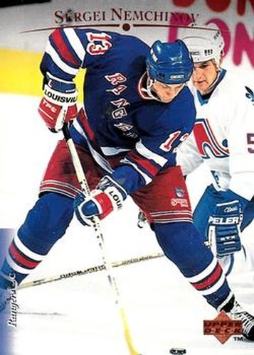#166 Sergei Nemchinov - New York Rangers - 1995-96 Upper Deck Hockey