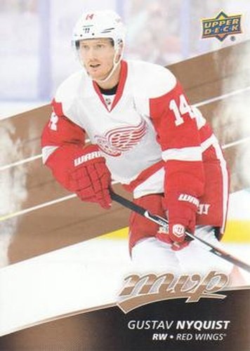 #166 Gustav Nyquist - Detroit Red Wings - 2017-18 Upper Deck MVP Hockey