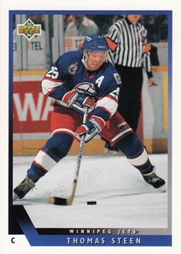 #166 Thomas Steen - Winnipeg Jets - 1993-94 Upper Deck Hockey