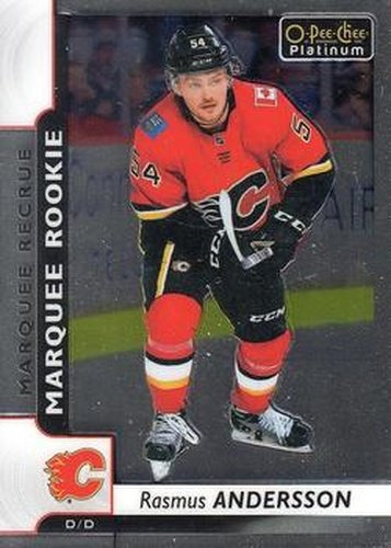 #166 Rasmus Andersson - Calgary Flames - 2017-18 O-Pee-Chee Platinum Hockey