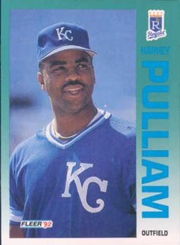 #166 Harvey Pulliam - Kansas City Royals - 1992 Fleer Baseball