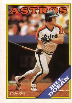 #166 Bill Doran - Houston Astros - 1988 O-Pee-Chee Baseball