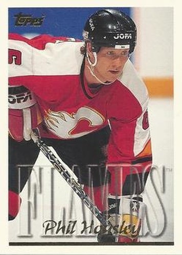 #166 Phil Housley - Calgary Flames - 1995-96 Topps Hockey