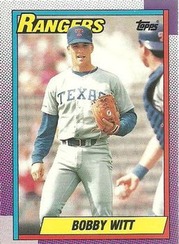 #166 Bobby Witt - Texas Rangers - 1990 O-Pee-Chee Baseball