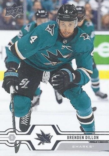 #166 Brenden Dillon - San Jose Sharks - 2019-20 Upper Deck Hockey