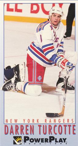 #166 Darren Turcotte - New York Rangers - 1993-94 Fleer PowerPlay Hockey