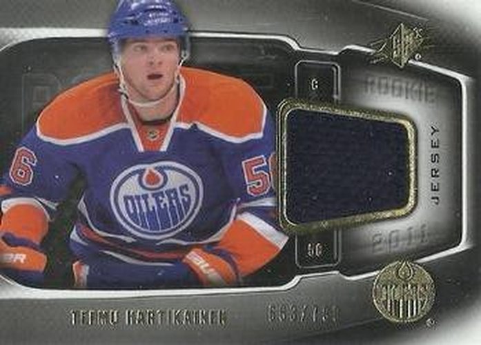 #166 Teemu Hartikainen - Edmonton Oilers - 2011-12 SPx Hockey