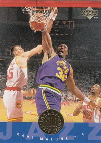 #166 Karl Malone - Utah Jazz - 1995-96 Upper Deck Basketball