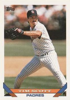 #166 Tim Scott - San Diego Padres - 1993 Topps Baseball