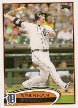 #166 Brennan Boesch - Detroit Tigers - 2012 Topps Baseball