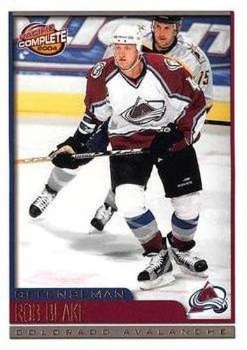 #166 Rob Blake - Colorado Avalanche - 2003-04 Pacific Complete Hockey