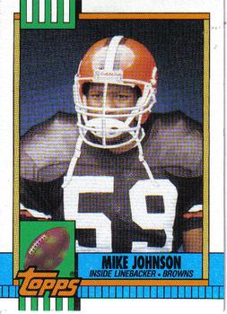 #166 Mike Johnson - Cleveland Browns - 1990 Topps Football