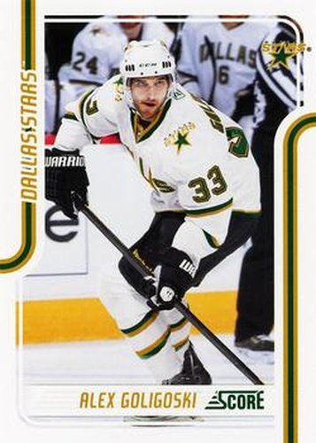 #166 Alex Goligoski - Dallas Stars - 2011-12 Score Hockey