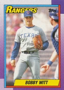 #166 Bobby Witt - Texas Rangers - 1990 Topps Baseball