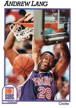 #166 Andrew Lang - Phoenix Suns - 1991-92 Hoops Basketball
