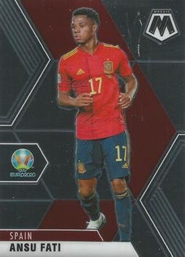 #166 Ansu Fati - Spain - 2021 Panini Mosaic UEFA EURO Soccer