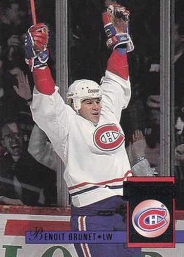 #166 Benoit Brunet - Montreal Canadiens - 1993-94 Donruss Hockey