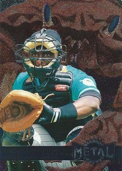 #166 Charles Johnson - Florida Marlins - 1996 Metal Universe Baseball