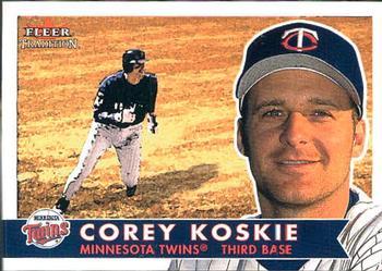 #166 Corey Koskie - Minnesota Twins - 2001 Fleer Tradition Baseball