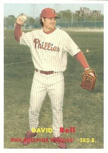 #166 David Bell - Philadelphia Phillies - 2006 Topps Heritage Baseball