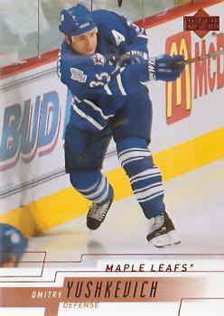#166 Dimitri Yushkevich - Toronto Maple Leafs - 2000-01 Upper Deck Hockey