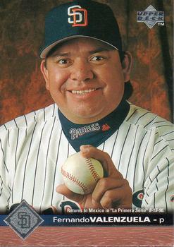 #166 Fernando Valenzuela - San Diego Padres - 1997 Upper Deck Baseball