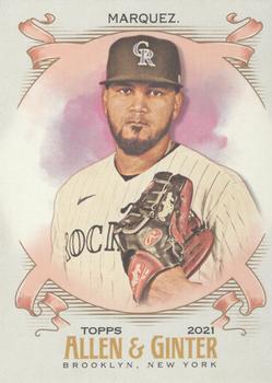 #166 German Marquez - Colorado Rockies - 2021 Topps Allen & Ginter Baseball