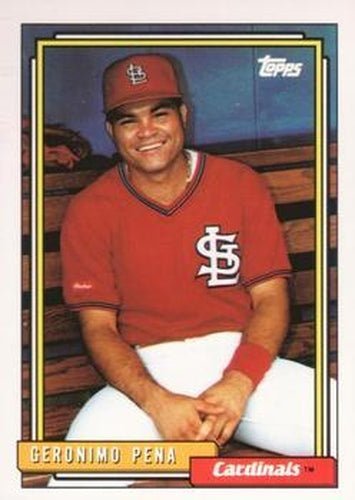 #166 Geronimo Pena - St. Louis Cardinals - 1992 Topps Baseball