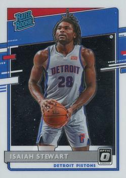 #166 Isaiah Stewart - Detroit Pistons - 2020-21 Donruss Optic Basketball