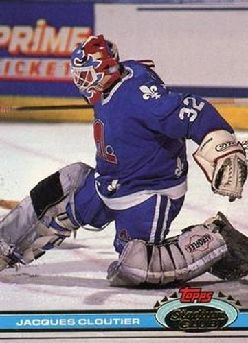 #166 Jacques Cloutier - Quebec Nordiques - 1991-92 Stadium Club Hockey