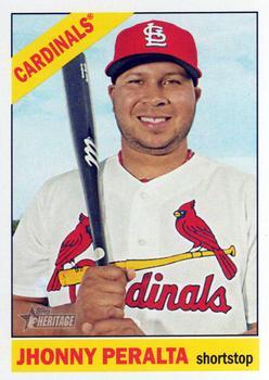 #166 Jhonny Peralta - St. Louis Cardinals - 2015 Topps Heritage Baseball