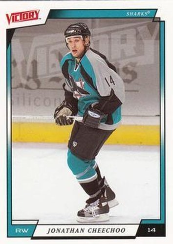 #166 Jonathan Cheechoo - San Jose Sharks - 2006-07 Upper Deck Victory Hockey