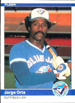 #166 Jorge Orta - Toronto Blue Jays - 1984 Fleer Baseball
