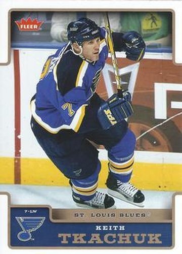 #166 Keith Tkachuk - St. Louis Blues - 2006-07 Fleer Hockey