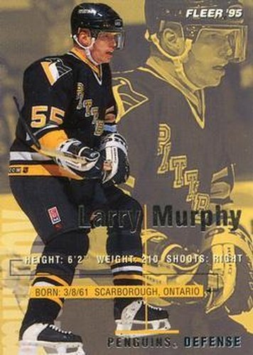 #166 Larry Murphy - Pittsburgh Penguins - 1994-95 Fleer Hockey