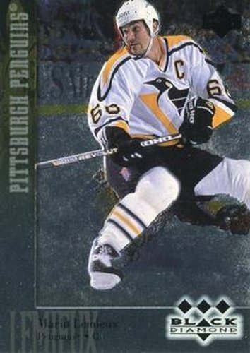 #166 Mario Lemieux - Pittsburgh Penguins - 1996-97 Upper Deck Black Diamond Hockey