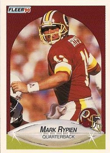 #166 Mark Rypien - Washington Redskins - 1990 Fleer Football