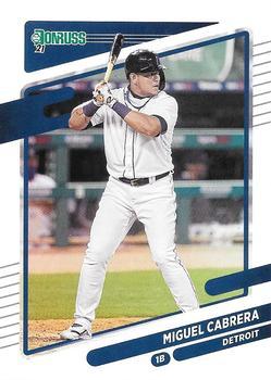#166 Miguel Cabrera - Detroit Tigers - 2021 Donruss Baseball