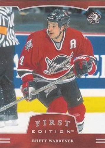 #166 Rhett Warrener - Buffalo Sabres - 2002-03 Be a Player First Edition Hockey