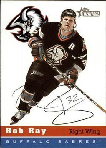 #166 Rob Ray - Buffalo Sabres - 2000-01 Topps Heritage Hockey