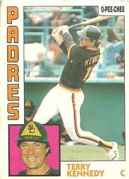 #166 Terry Kennedy - San Diego Padres - 1984 O-Pee-Chee Baseball