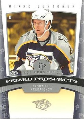 #166 Mikko Lehtonen - Nashville Predators - 2006-07 Fleer Hot Prospects Hockey