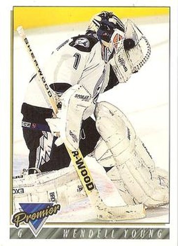 #166 Wendell Young - Tampa Bay Lightning - 1993-94 Topps Premier Hockey