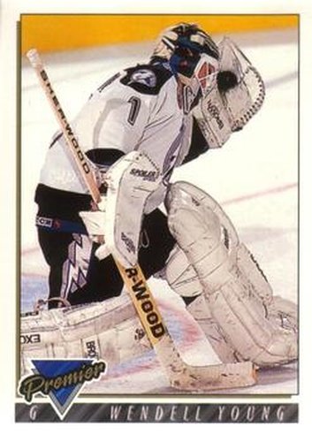#166 Wendell Young - Tampa Bay Lightning - 1993-94 O-Pee-Chee Premier Hockey