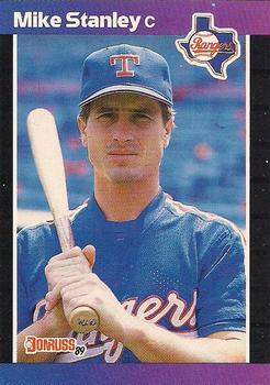 #166 Mike Stanley - Texas Rangers - 1989 Donruss Baseball