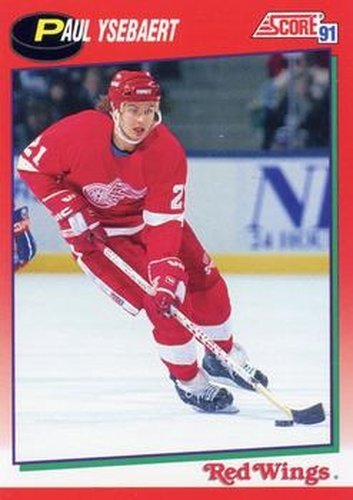 #166 Paul Ysebaert - Detroit Red Wings - 1991-92 Score Canadian Hockey