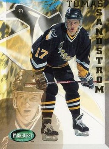#166 Tomas Sandstrom - Pittsburgh Penguins - 1995-96 Parkhurst International Hockey